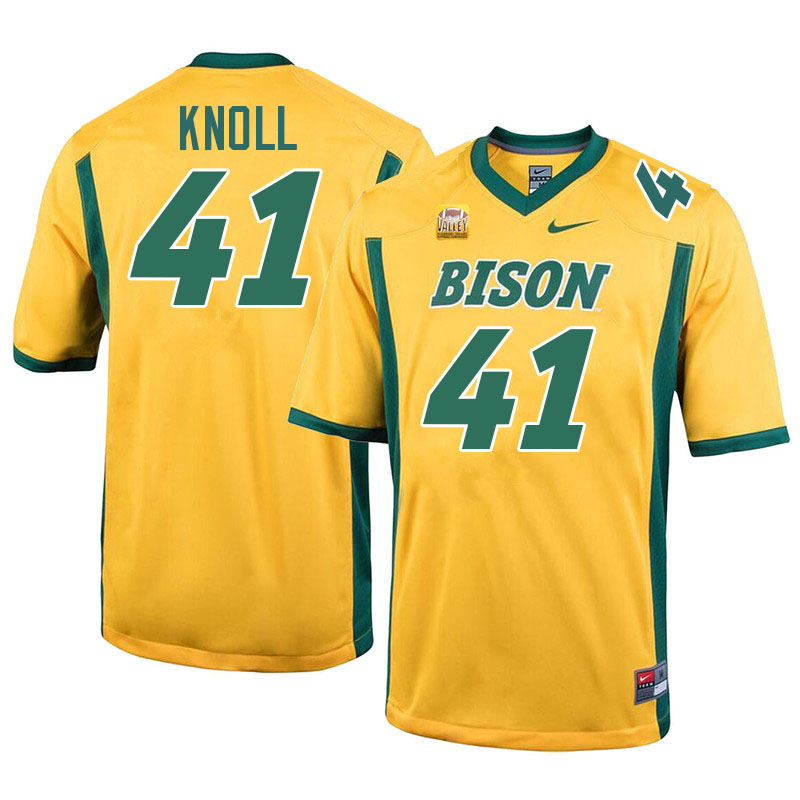North Dakota State Bison #41 Sam Knoll College Football Jerseys Stitched-Yellow